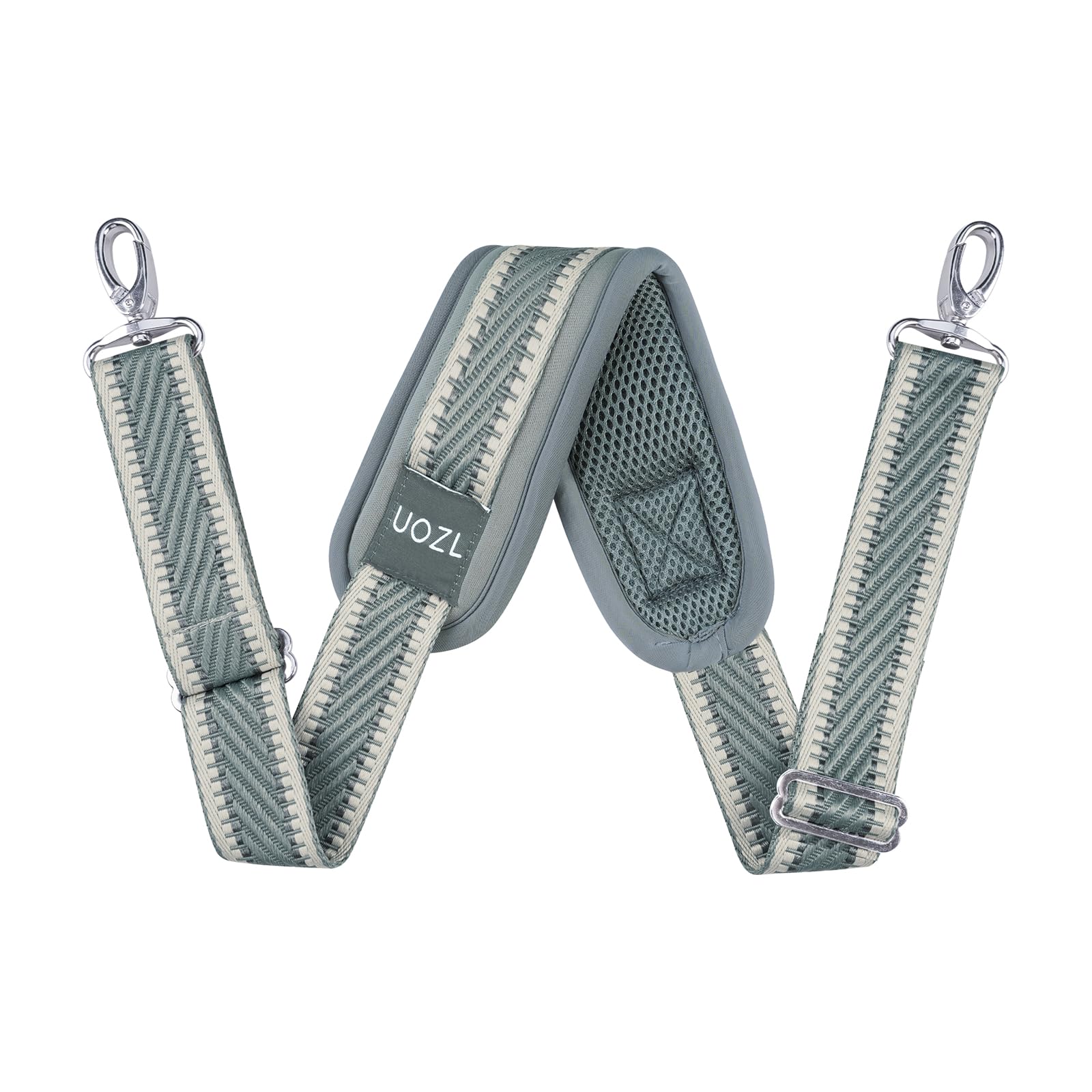 59 Inch Shoulder Strap for Bag with Thick Fixed Shoulder Pad,Darkgrey