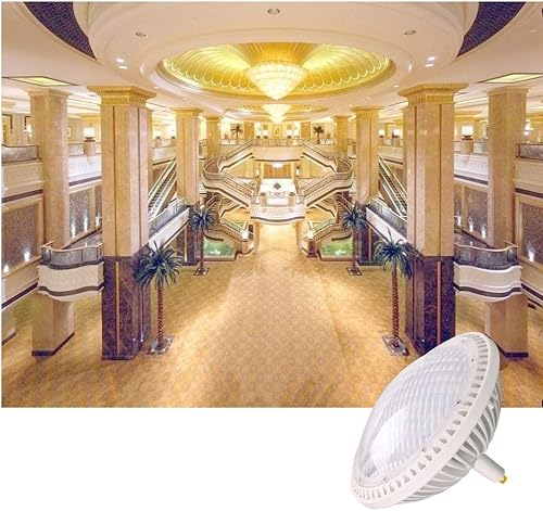 Miniatura 4 de Bombilla LED Par64 regulable de 500 W, repuesto de haz estrecho de 24, 4000 K, blanco neutro de 120 V, base GX16D, 1 paquete