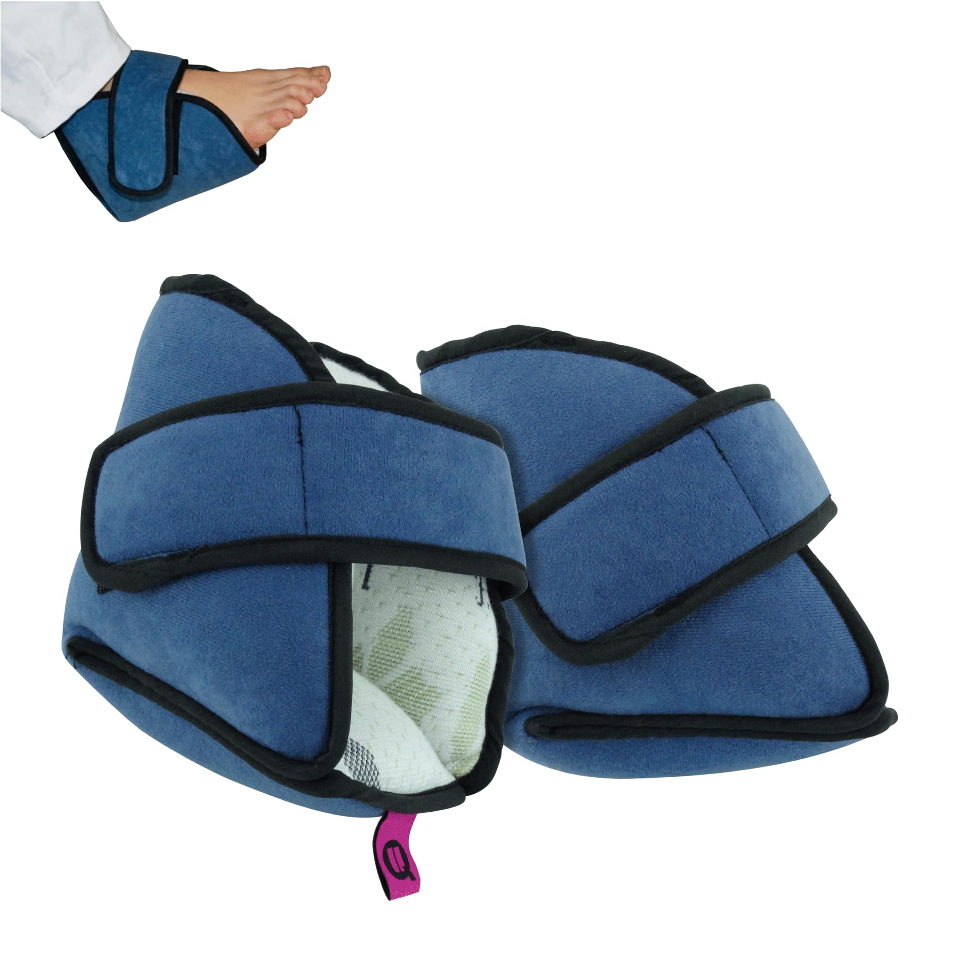 Ubio Par Patucos Antiescaras Saniluxe Verano – Protector Talones para Encamados o Silla, Transpirable Bambú, Antibacteriano, Ayuda a Prevenir Úlceras de Presión, Llagas - Taloneras Antirozaduras Pies
