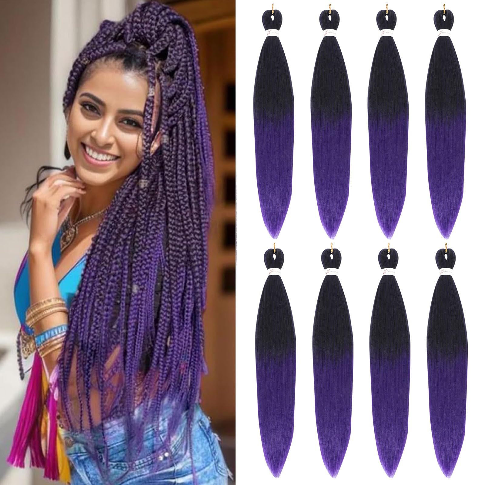 Easy Braid Pre stretched Braiding Hair Extensions