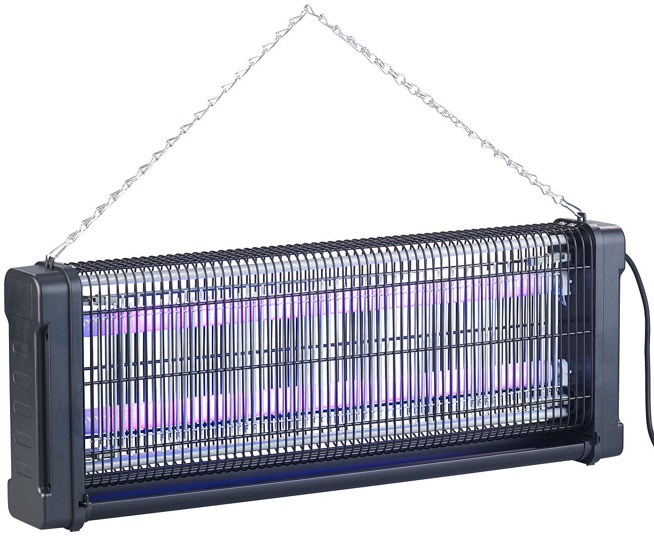 Lunartec Insektenlampe: UV-Insektenvernichter mit Rundum-Gitter, 2 UV-Röhren, 2.000 V, 40 Watt (Insektenvernichter elektrisch, Elektro, Lampe)