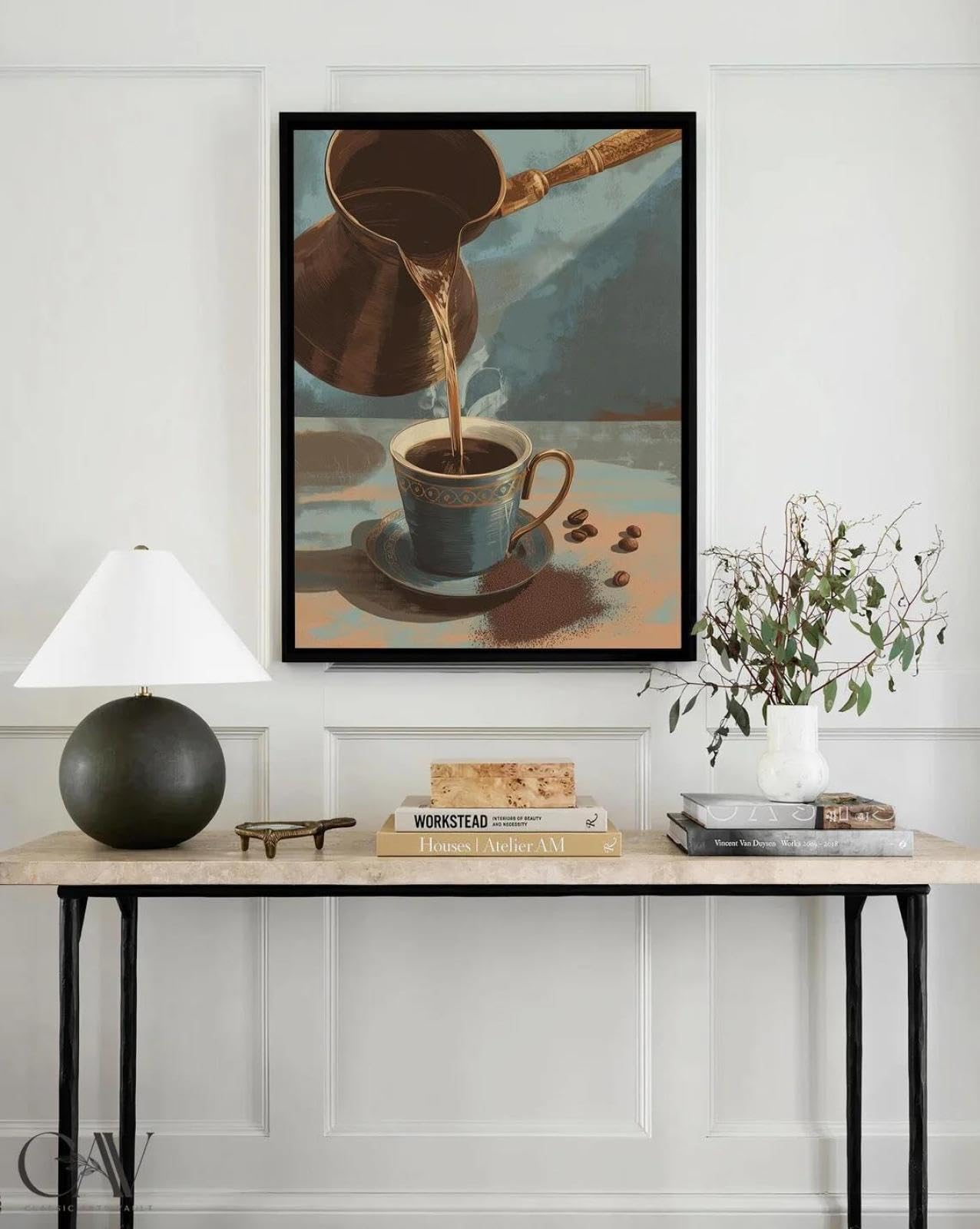Affiche café turc pour habiller un mur vide avec une décoration rustique 60x90