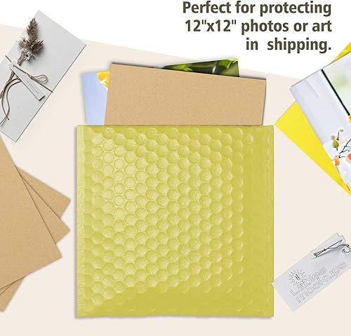 Miniatura 70 de Golden State Art, Paquete de 10 hojas de cartón corrugado de 9 x 12 pulgadas, almohadillas de cartón plano para embalaje, correo o manualidades