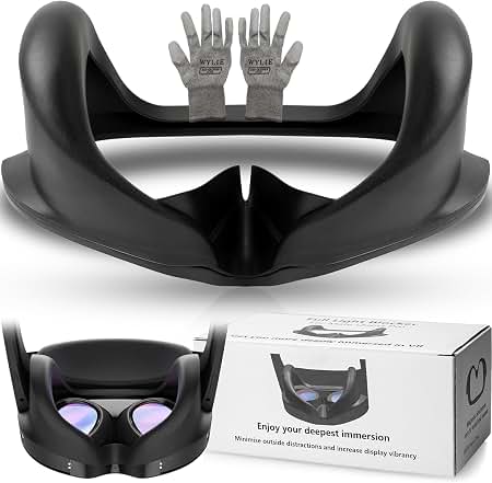  Quest Pro フェイスカバー付き Amazon.com: for Quest Pro Full Light Blocker,Silicone Facial