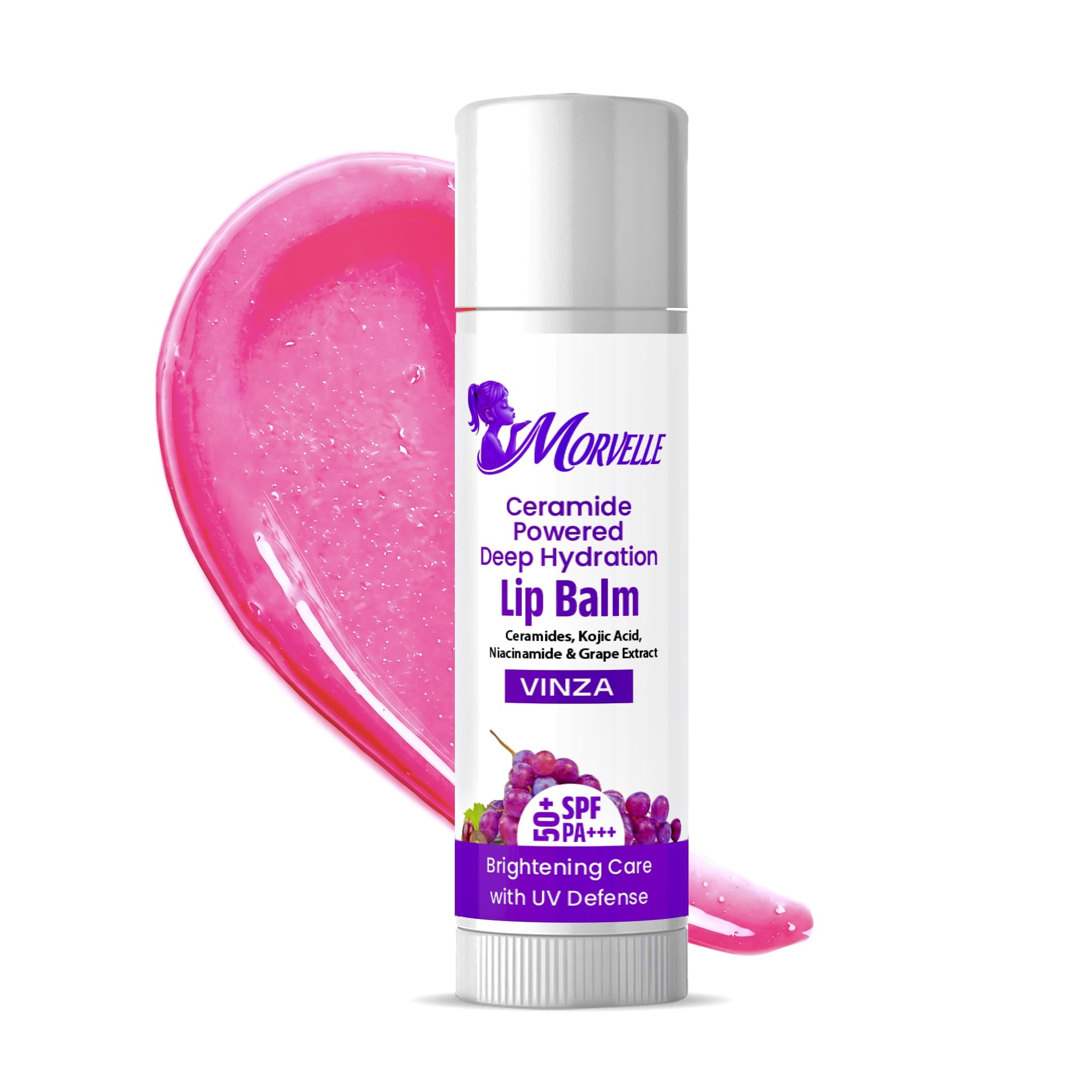 Vinza Grape Lip Balm | Lab Tested | SPF 50 PA+++ | Brightening Kojic Acid & Niacinamide | Deep Hydration | Natural | For Women | 5g-picture-44