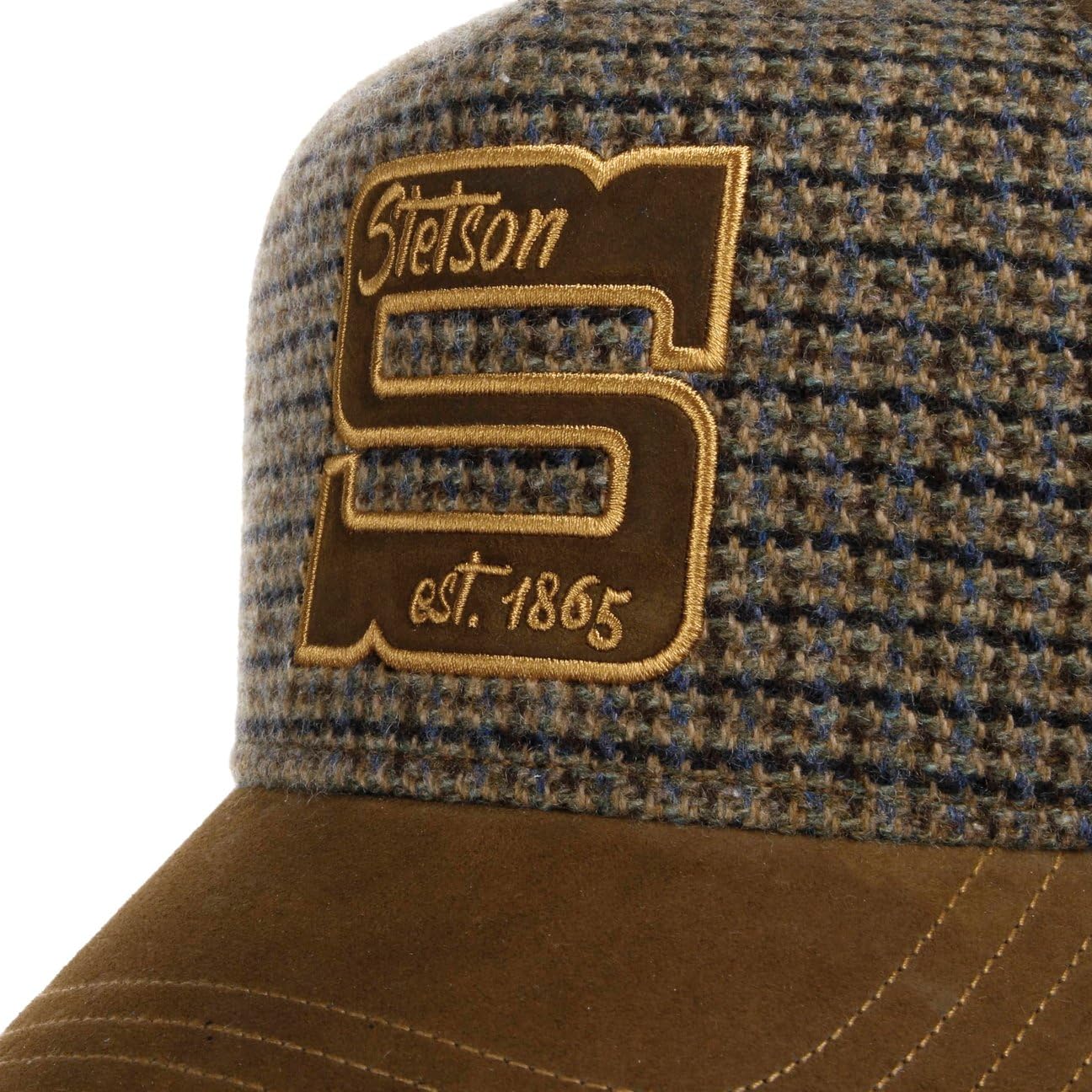 Stetson Capital S Cap Basecap czapka bejsbolówka wełniana czapka skórzana męska – Snapback, z daszkiem, na wiosnę, lato, jesień, zimę, wiosnę, lato, jesień i zimę