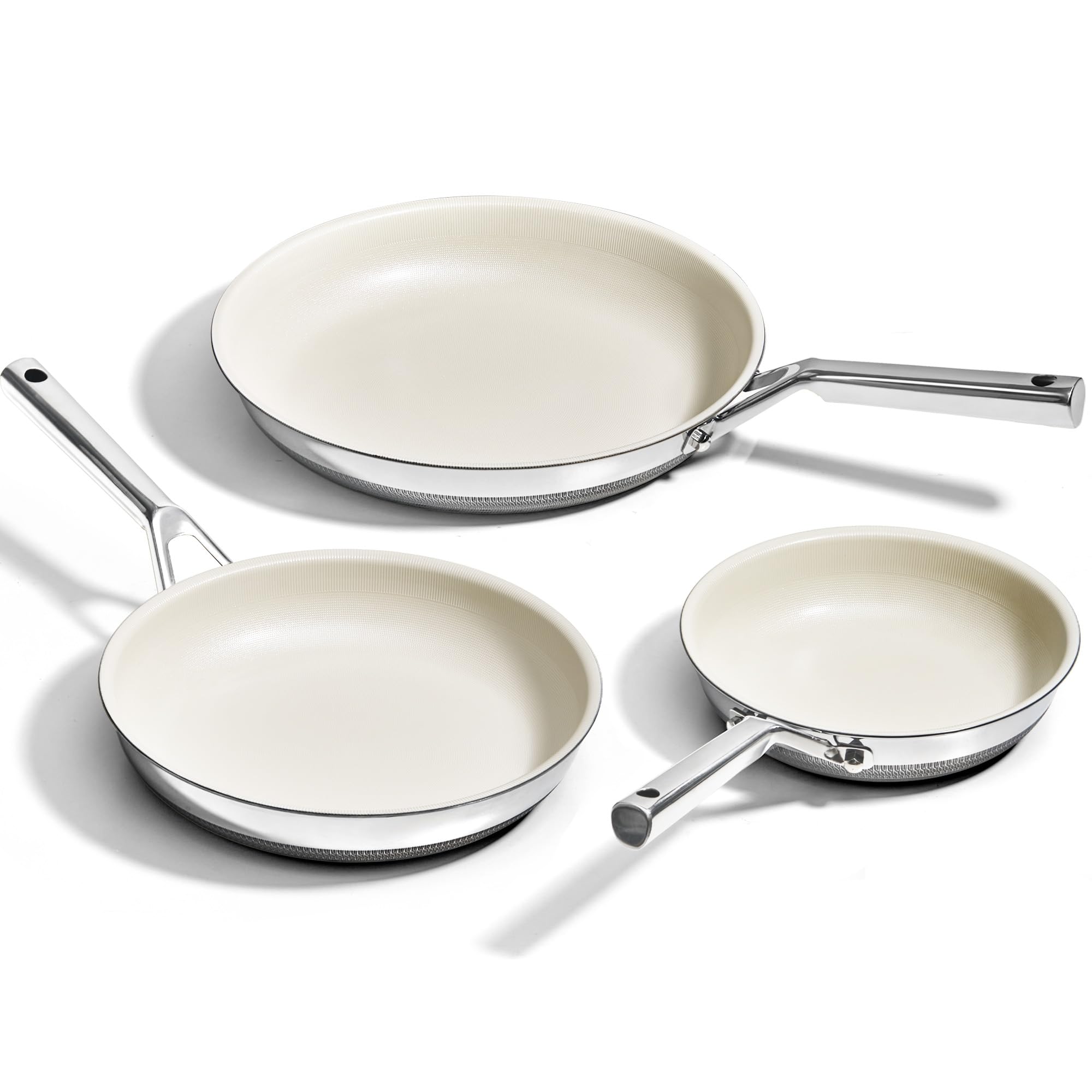 KITEXPERT Non Stick Frying Pans Set - 3 Piece (8