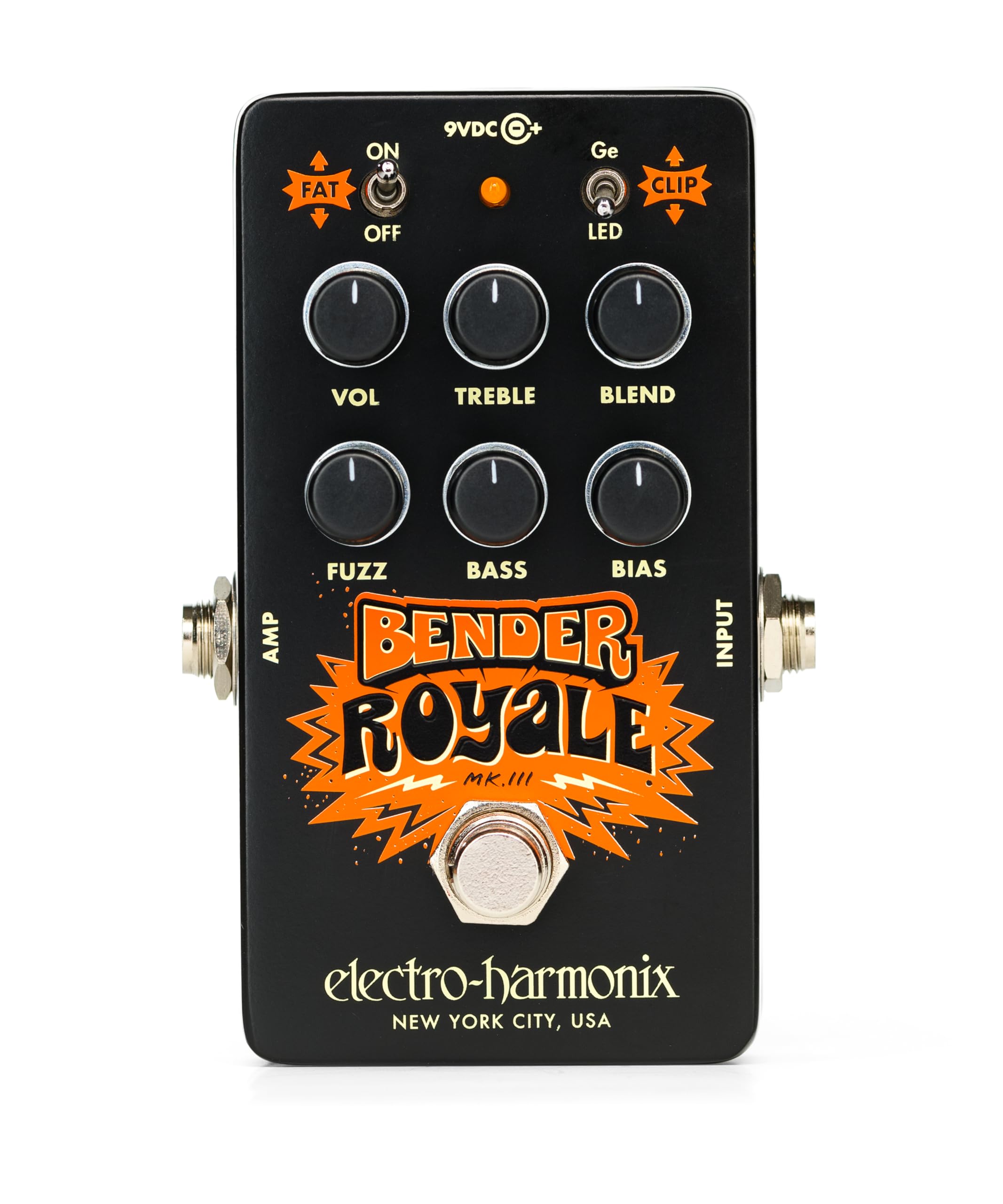 Amazon.com: Electro-Harmonix Bender Royale Germanium Fuzz, Black