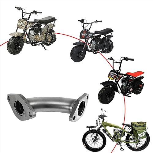 Miniatura 16 de JMCHstore Colector de entrada de tubo de admisión para Coleman 196cc Mini bike Predator 212 Ghost 224cc motor, KT196 Go kart, BT200X CT200U EX, Baja
