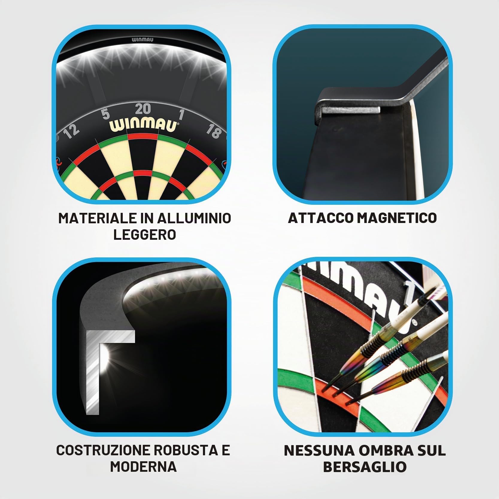Winmau Polaris - Luci per bersaglio e accessori