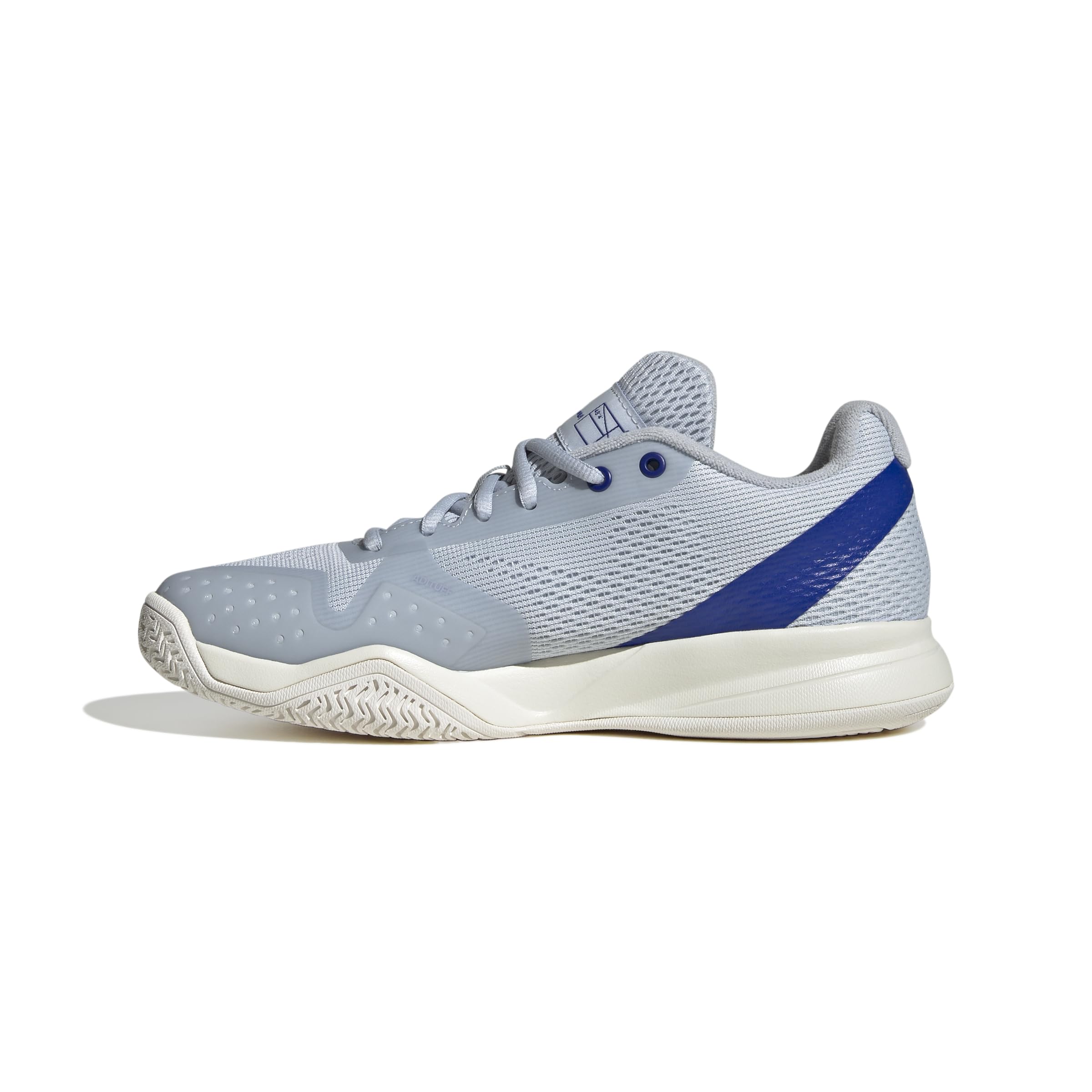 adidas Women's COURTFLASH Pickleball Shoes, Halo Blue/Silver met./Lucid Blue, 5.5 UK
