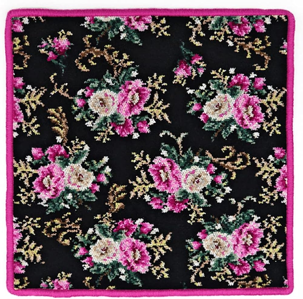 アーンジョー Enjeau 大判 ハンカチ 日本製 大判サイズ アンティックローズ 28cm タオルハンカチ シェニール織 綿100 ハンカチタオル レディース ブランド 店舗 ミニタオル ギフト