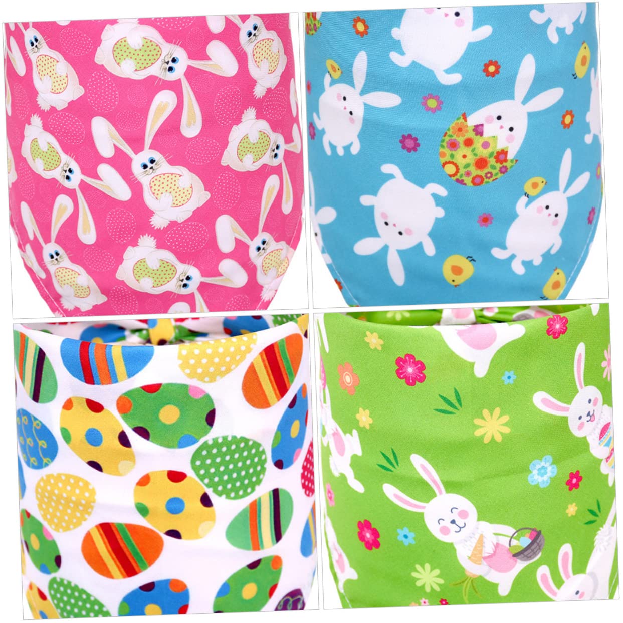 POPETPOP 15pièces Bandanas Animaux De Compagnie Imprimés Pâques Écharpes Triangulaires Lavables pour Chiens Et Accessoires Festifs Et Amusants