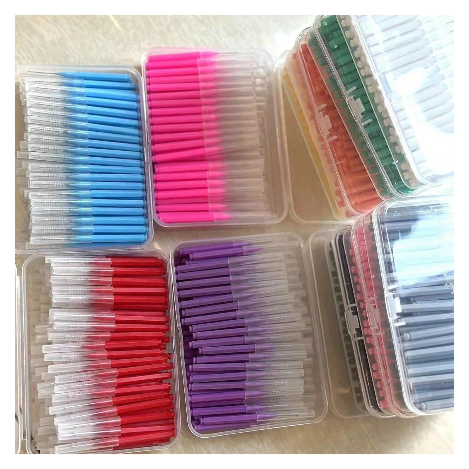 120Pcs/Box Interdental Brushes Health Care Tooth Escova Cleaners Teeth Brush Oral Hygiene Tool(120pcs mix)