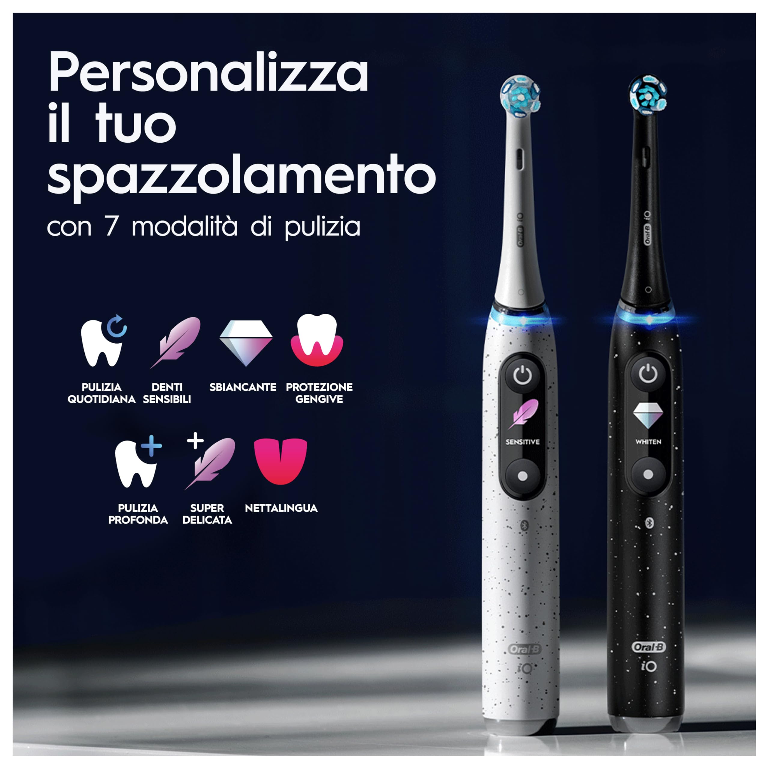 Oral-B Spazzolino Elettrico Ricaricabile iO 10 Nero, 1 Spazzolino Elettrico, 1 Testina, Custodia Da Viaggio Ricaricabile + Dentifricio Oral-B Pro Expert, Per Una Pulizia Denti Efficace