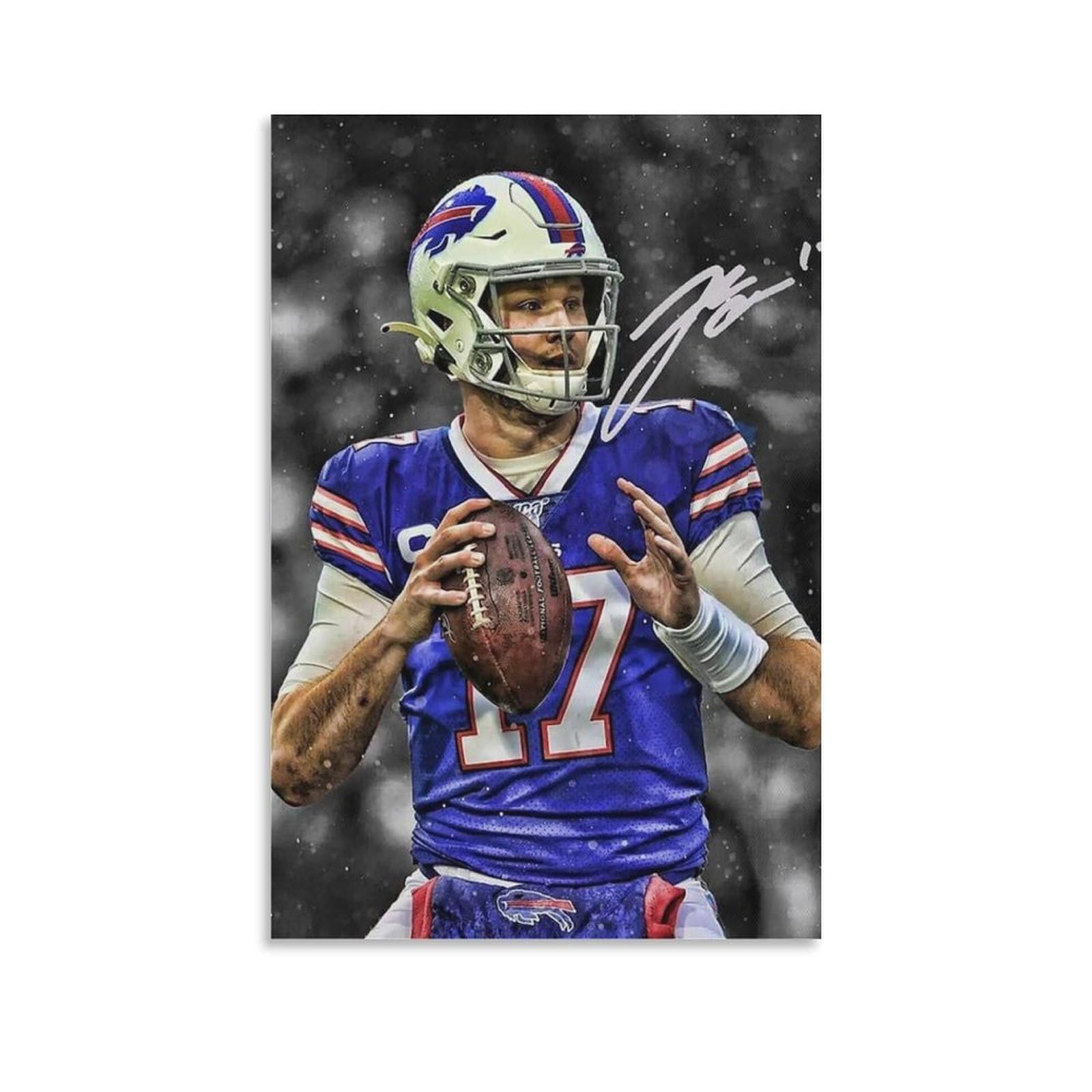 ASUIU Josh Allen Canvas Poster Poster Painting Canvas Wall Art Living Room Posters Painting 20x30inch(50x75cm)