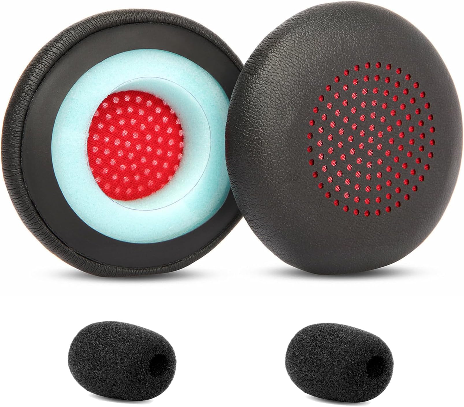 Earpads Replacement Ear Pads Compatible with JLab Go Work Headphone Ear Pads Cushions Foam Upgrade Protein Leather