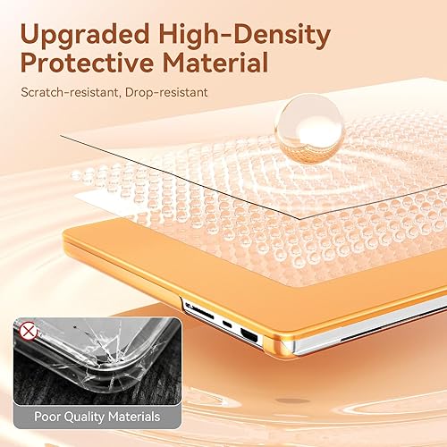 Miniatura 92 de EooCoo Funda compatible con MacBook Air de 15 pulgadas M5 2026 2025-2023 Release M4 M3 M2 modelo A3448 A3241 A3114 A2941, carcasa rígida de negro