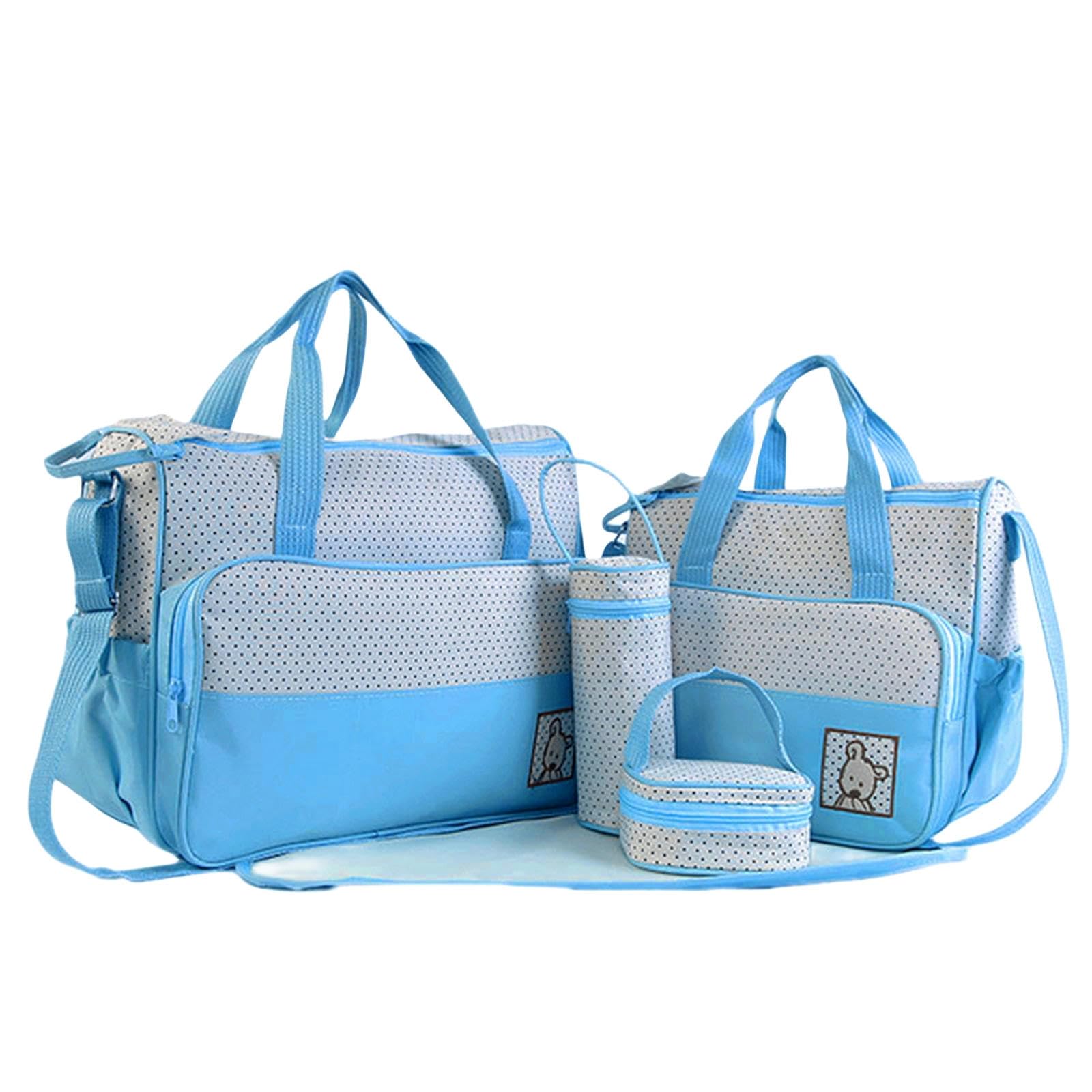Packing Cubes Fünfteiliger Reisetaschen-Organizer, Seesack, Kuriertasche, Packwürfel, Organizer, Tasche, Kulturbeutel, Blau