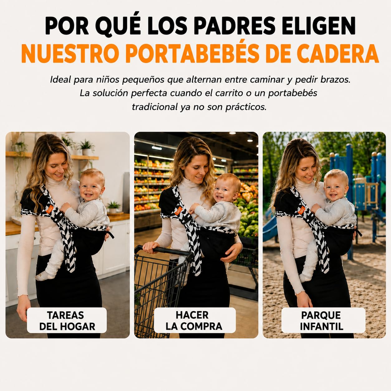Portabebés lateral de cadera V3.0 para bebé hasta 15 kg - GUBBY GUPS