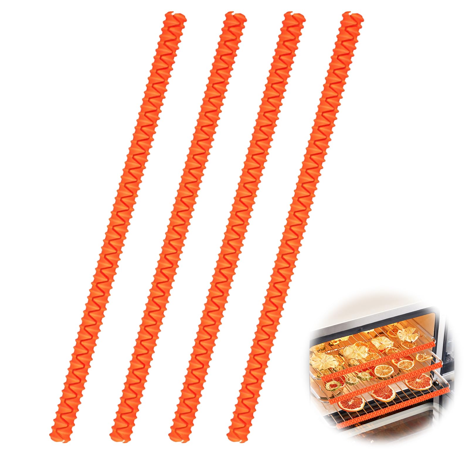 4 Copri-griglia In Silicone Anti-ustione Per Forno E Tostapane - Protezione Termica, Nero, Tagliabile - Foto 6