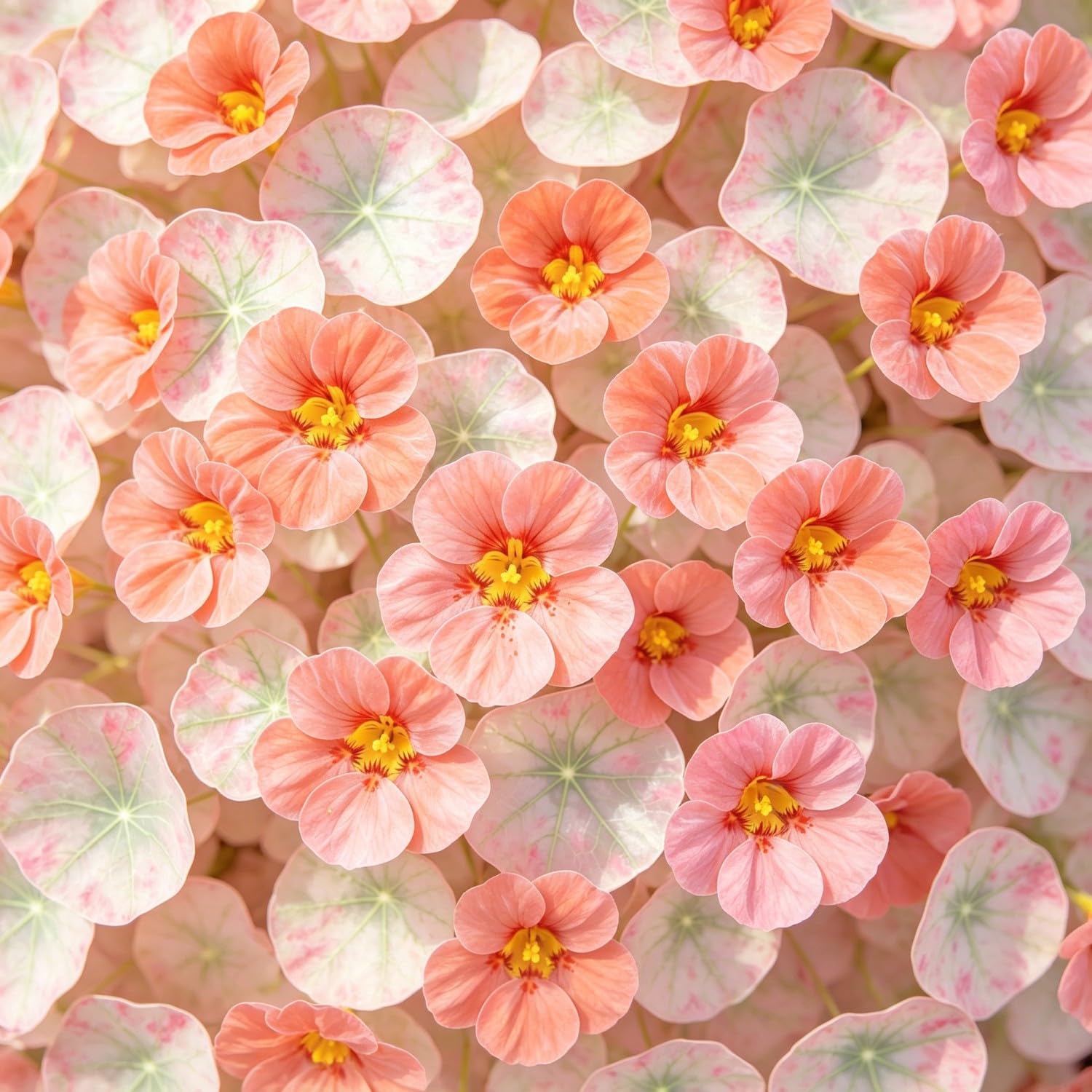 Rare Nasturtium Seeds (Indian cress,Tropaeolum majus)-Hardy Perennial,Strong Plants that Grow Well,Suitable for Garden Plants, Landscape Design, Indoor and Outdoor Potted Plants.-300pcs-Rare A
