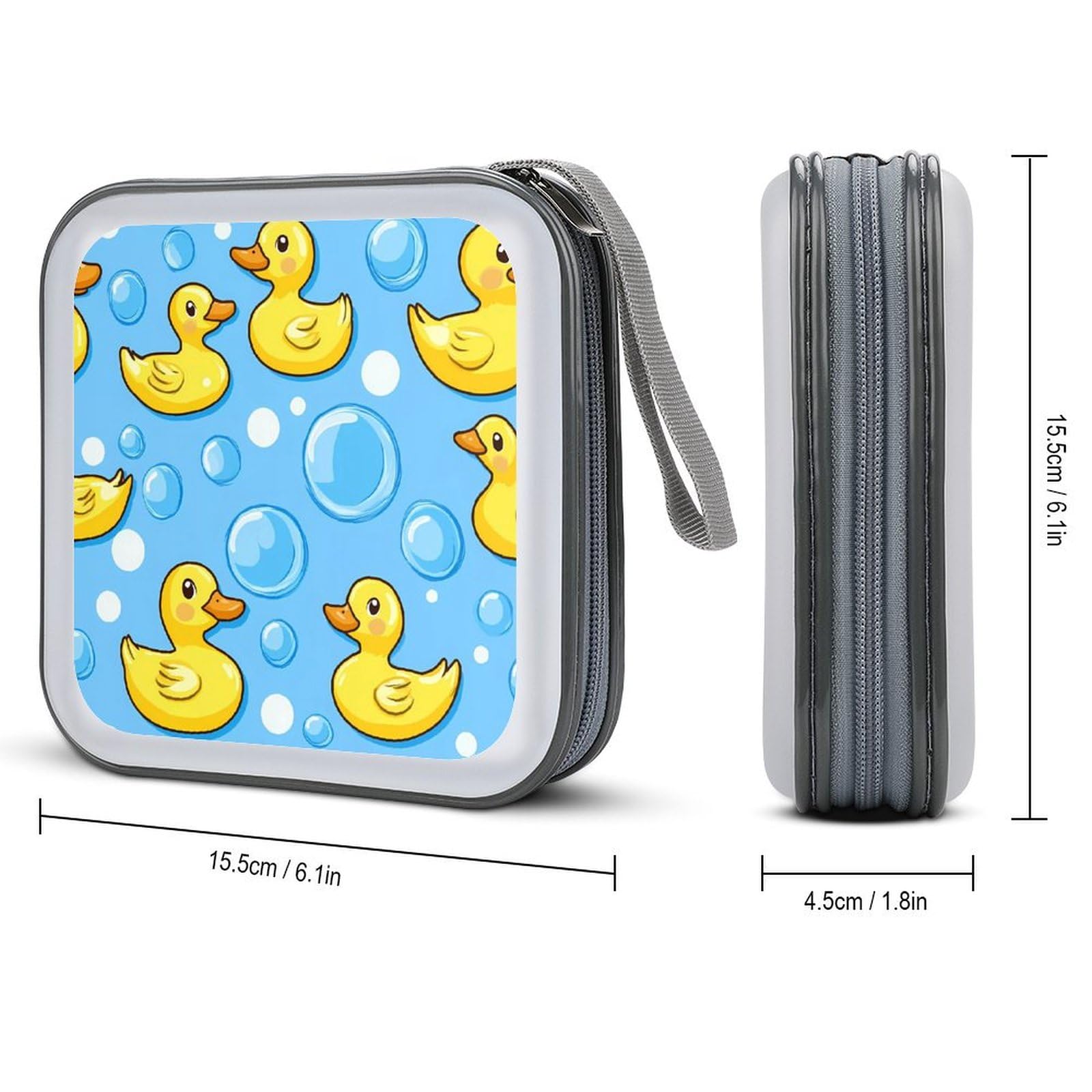 Ducks CD Case Portable DVD Holder Storage Organizer for Home Travel