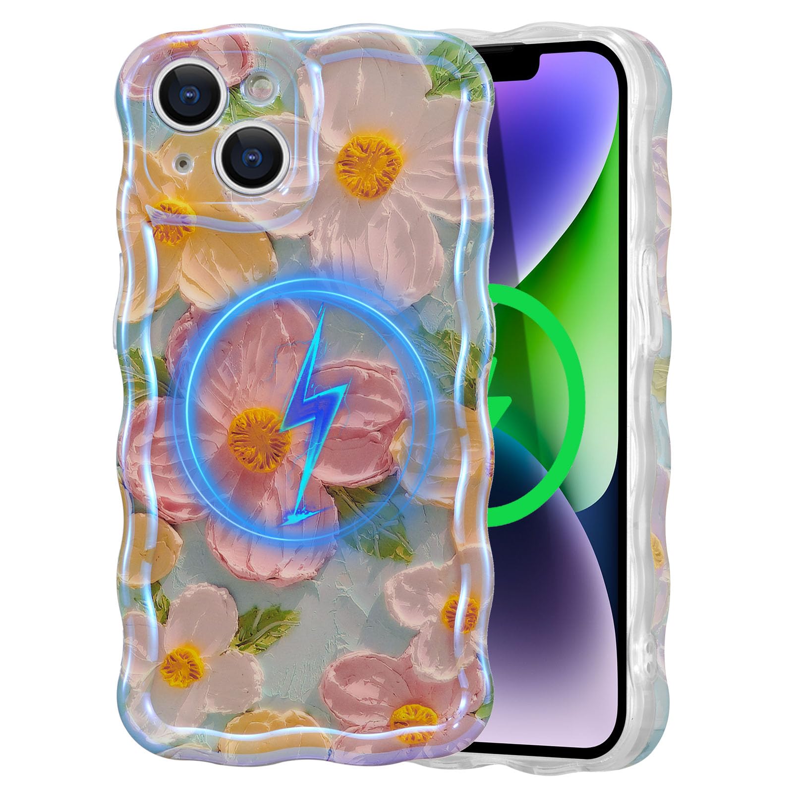 Coque iPhone 15 Plus fleur colorée pour sublimer vos looks d'été - 8