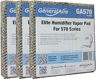 GeneralAire Reserve Pro Humidifier Vapor Pad Part # GA 570 (Formerly GA 10) Pack of 3