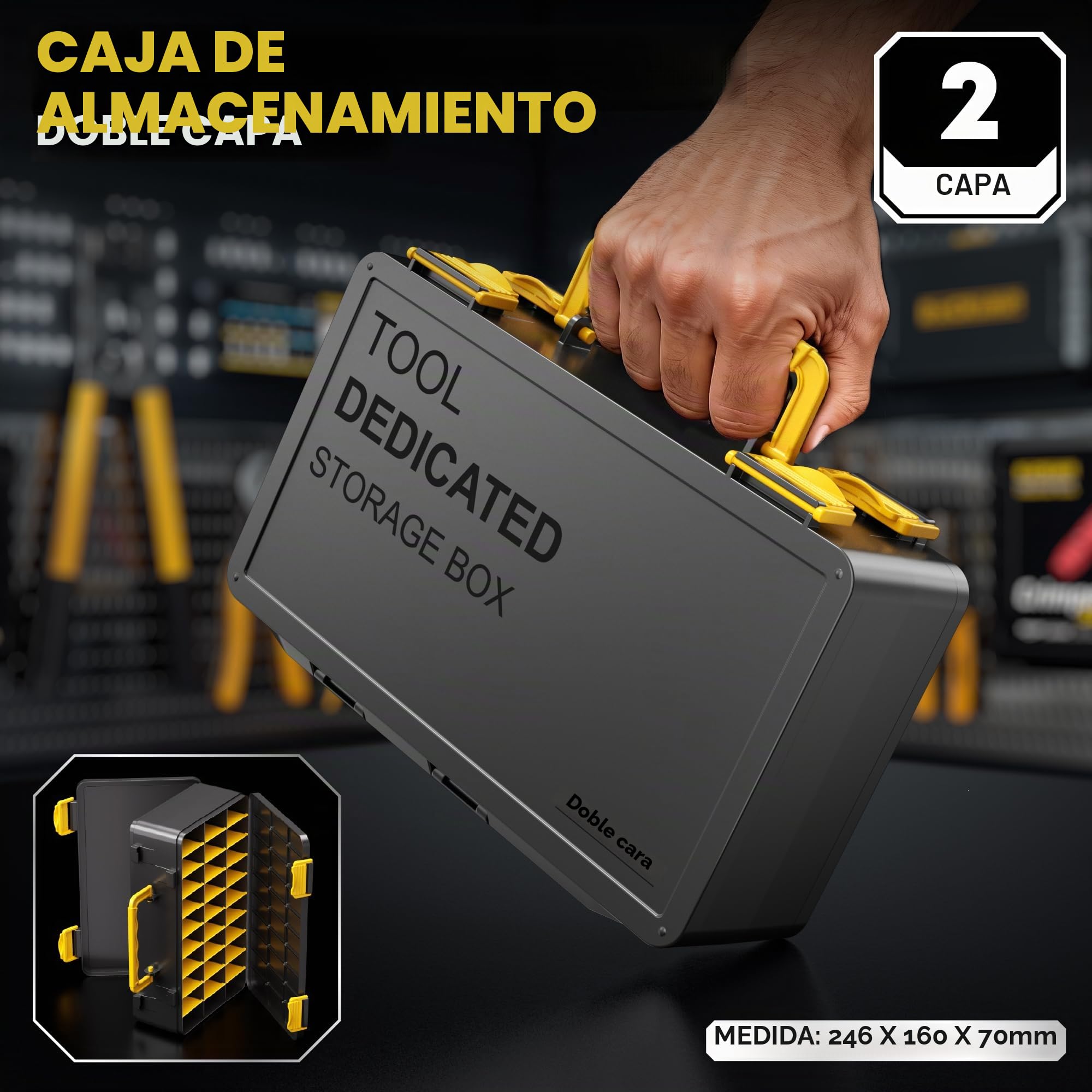 DxCRIMP Kit de Crimpadora para Terminales Eléctricos con 21 Tipos de 0,25–2,5 mm² (AWG 24–14), Kit Profesional de Crimpado y Pelacables, Herramienta Precisa para Electricistas, Bricolaje y Hobby