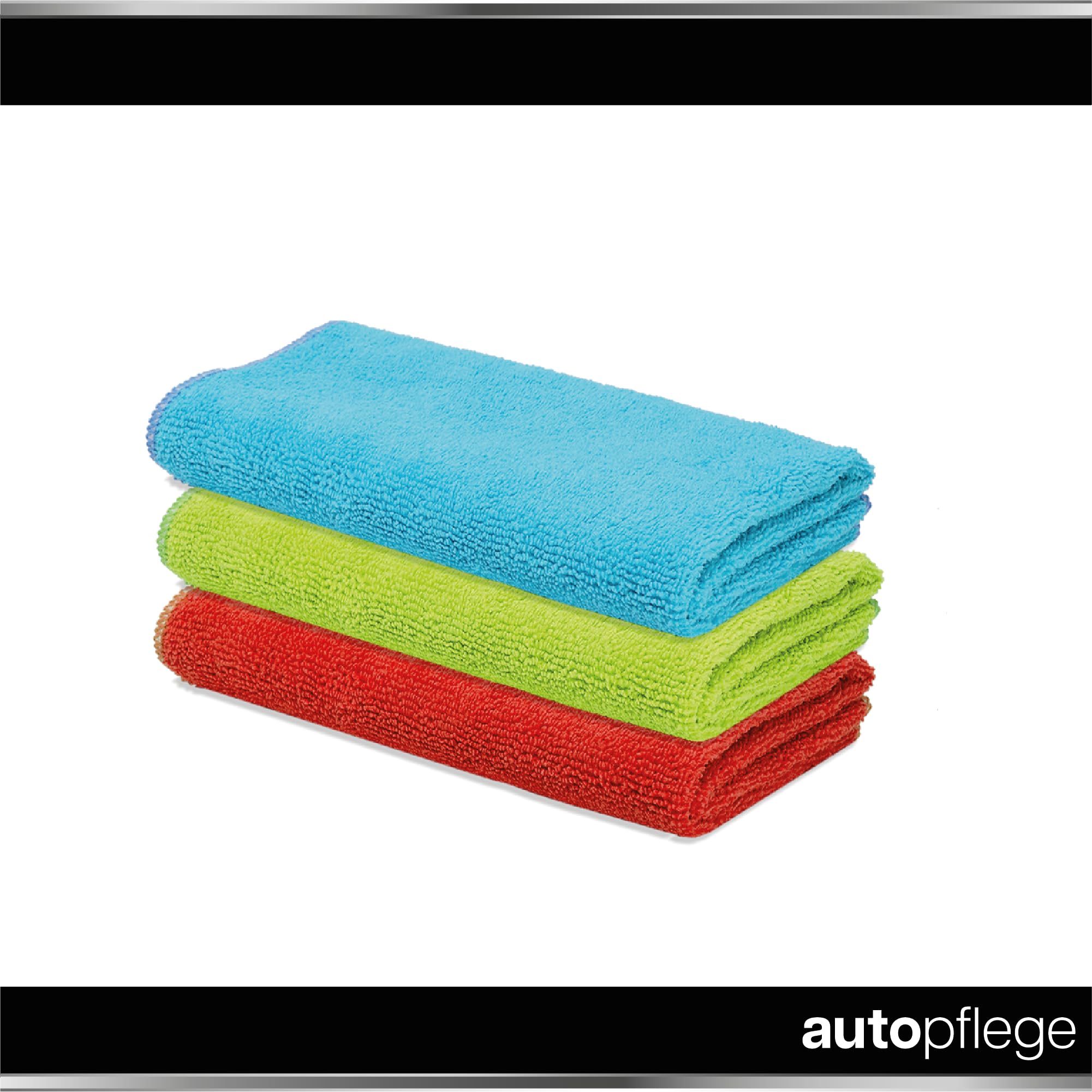 Juego de abrillantador y sellador de coche Menzerna Heavy Cut Compound 400 contra arañazos + Super Finish 3500 pulido brillante + Power Lock Ultimate Protection + 3 x Gamuza de 40 x 40 cm + 3 x