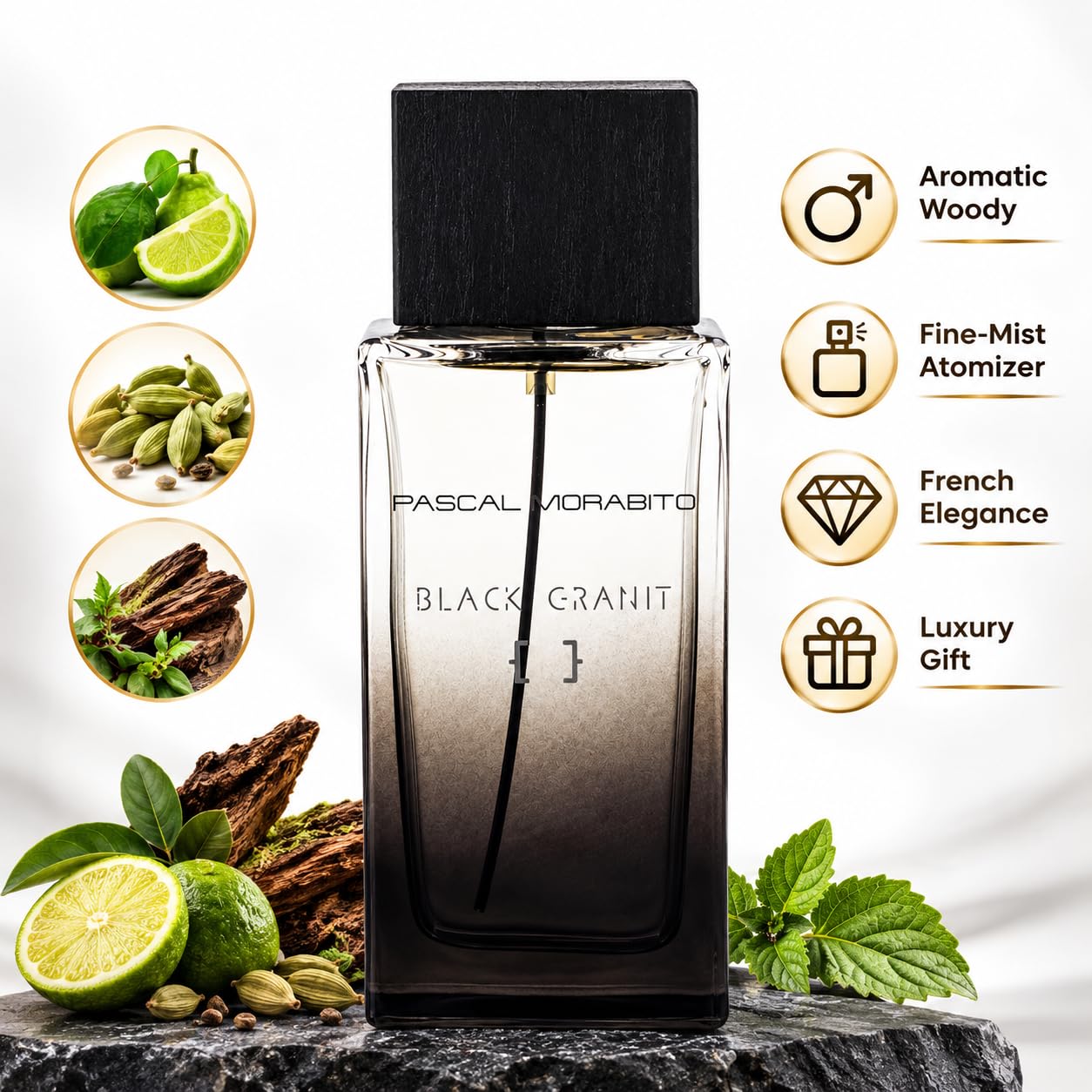 希少！PASCAL MORABITO OR BLACK 香水 50ml Amazon.com : Pascal Morabito - Black Granit- 3.4 Oz Eau De