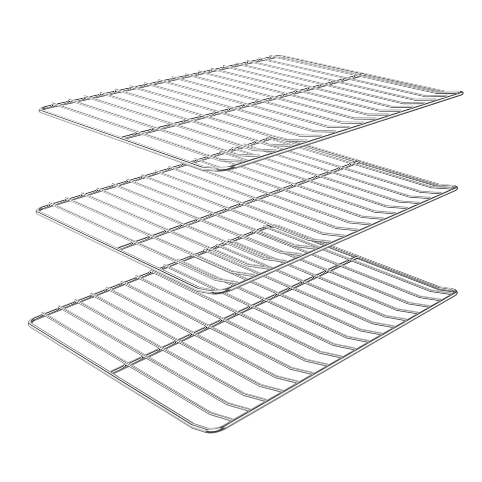BQMAX Cooking Grate Replacement Parts for Masterbuilt Electric Smoker 30 Inch, 14.6" x 12.2" Cooking Rack for Masterbuilt Electric Smoker Parts, 3 Pack Smoker Grates for Masterbuilt Replacement Parts