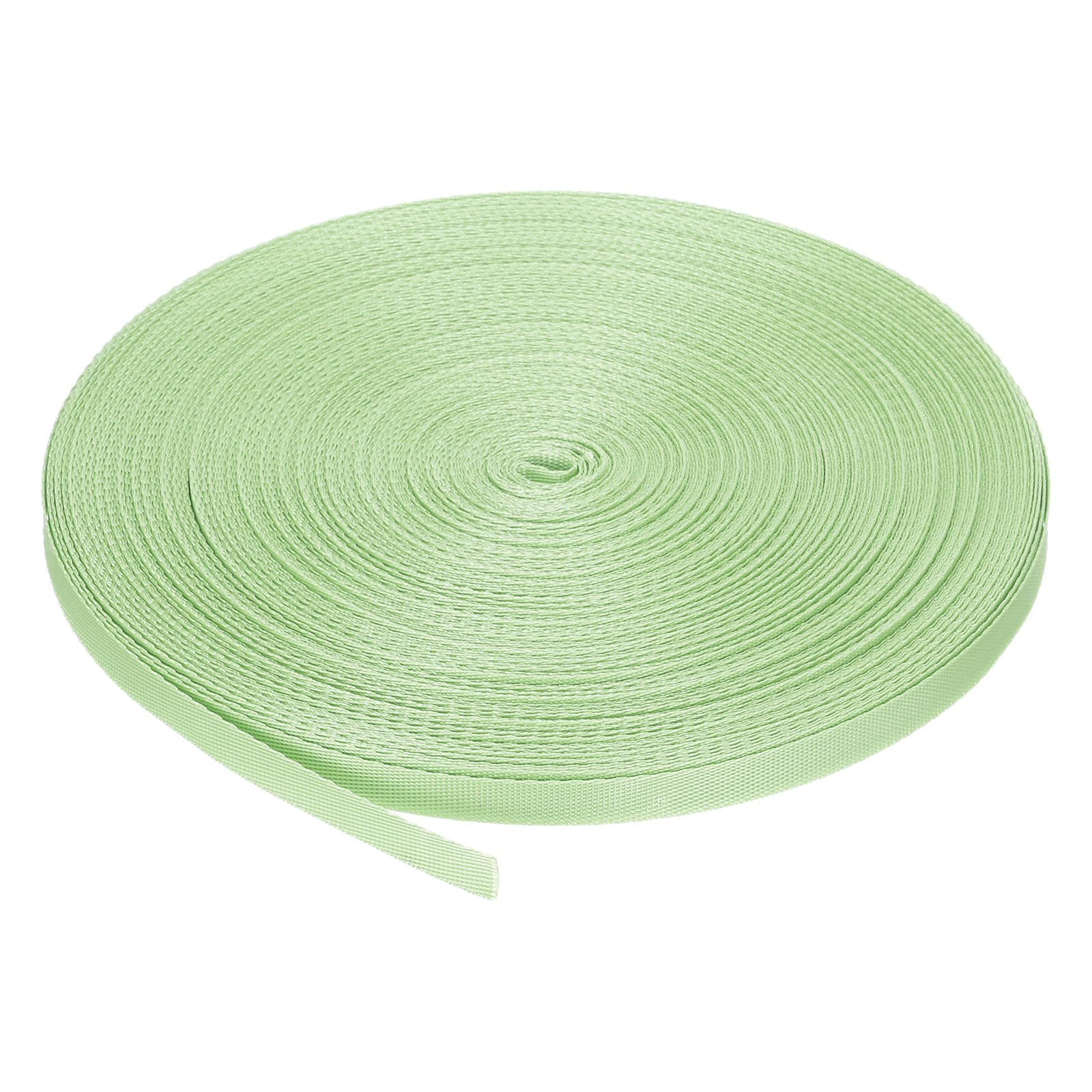 MECCANIXITY Nylon Webbing Strap Flat 3/8 Inch 50 Yards Willow Green for Outdoor DIY Gear Repair, Backpack, Luggage-Rack, Crafts