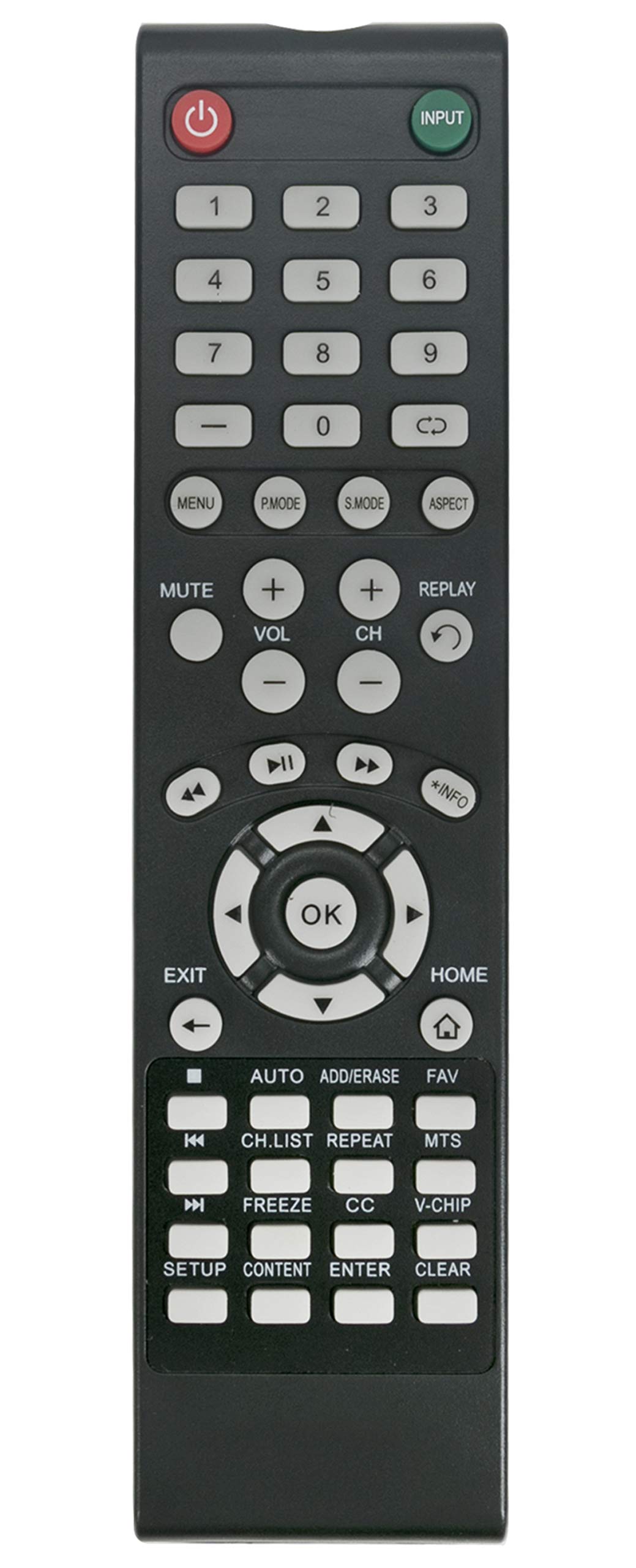 Remote Control Element Telecomando Sostitutivo Per TV Element Modelli ELEFT406, ELEFT466, ELEFT502 - Nuovo, Venditore USA Telecomando Element TV - Foto 10