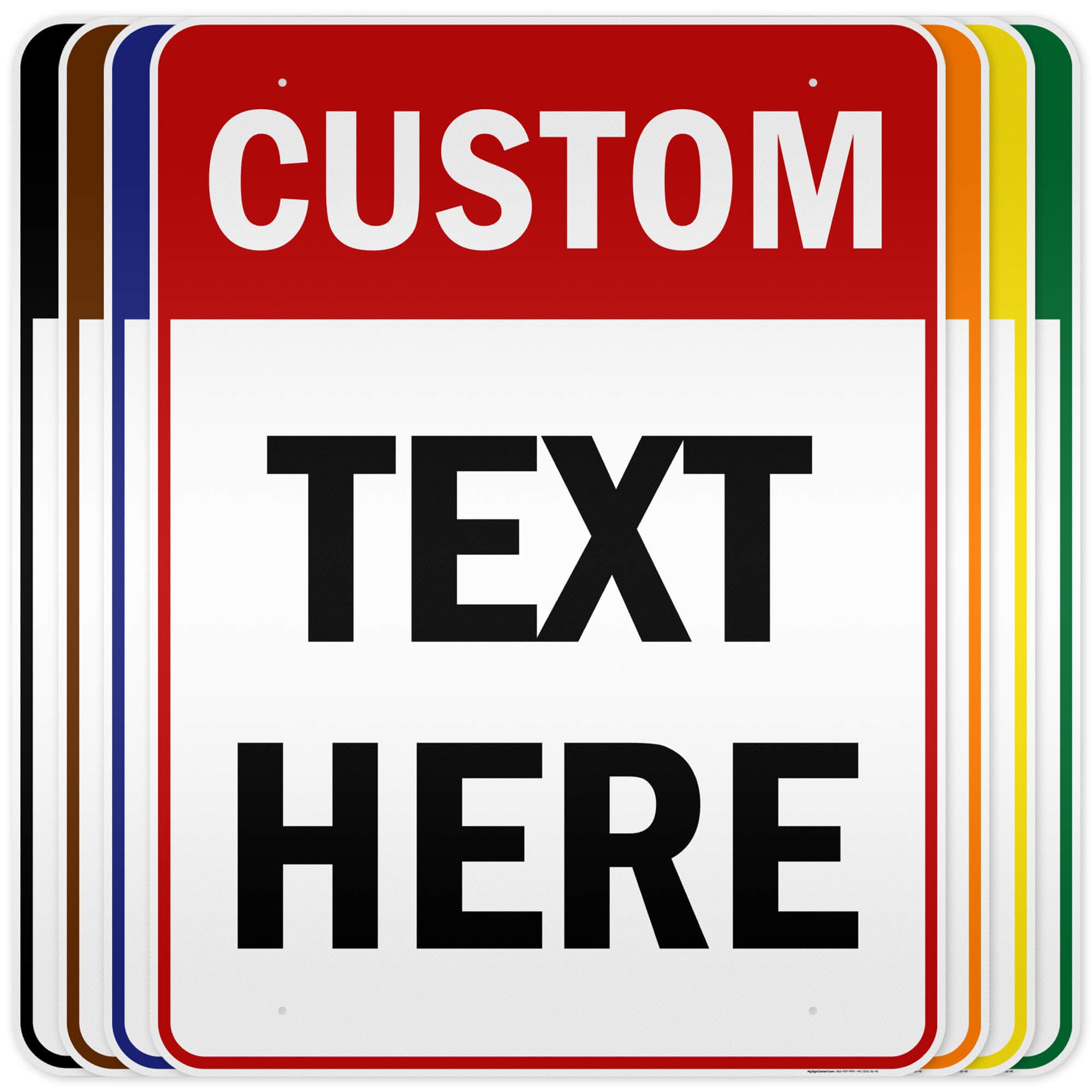 Custom Sign, Custom Sign for Business, Indoor/Outdoor use. 36x48 Inches, Reflective, Rust Free DiBound, Fade Resistant, Made in USA by My Sign Center