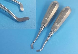 Potts Elevators #1 & #2 Left & Right Chisel Tip Tooth Extracting Stainless Dental Set of 2