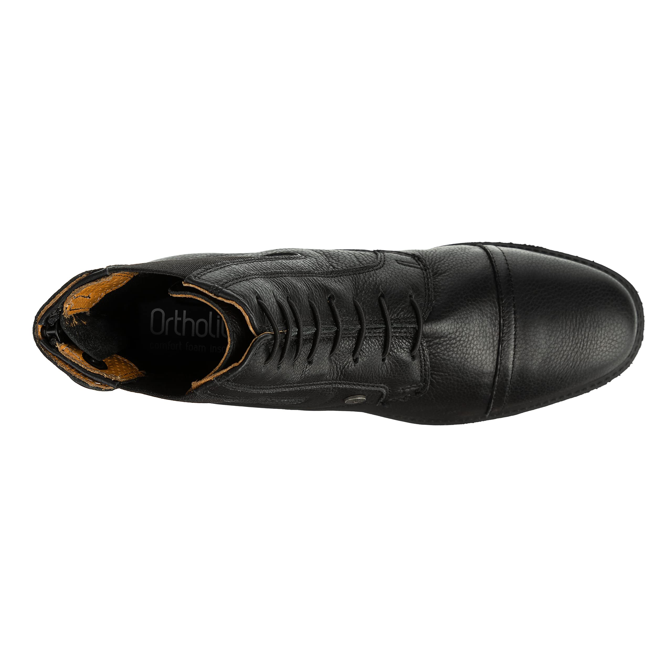 »Legacy BZ Lace SOFT« Stiefelette | Rindsleder Reitschuh| Schnürung | Reißverschluss hinten | Reit-Schlupf-Schuh mit ULTIMA-RS Gummisohle | Sport-Einlegsohle | Karree-Leisten | Schwarz