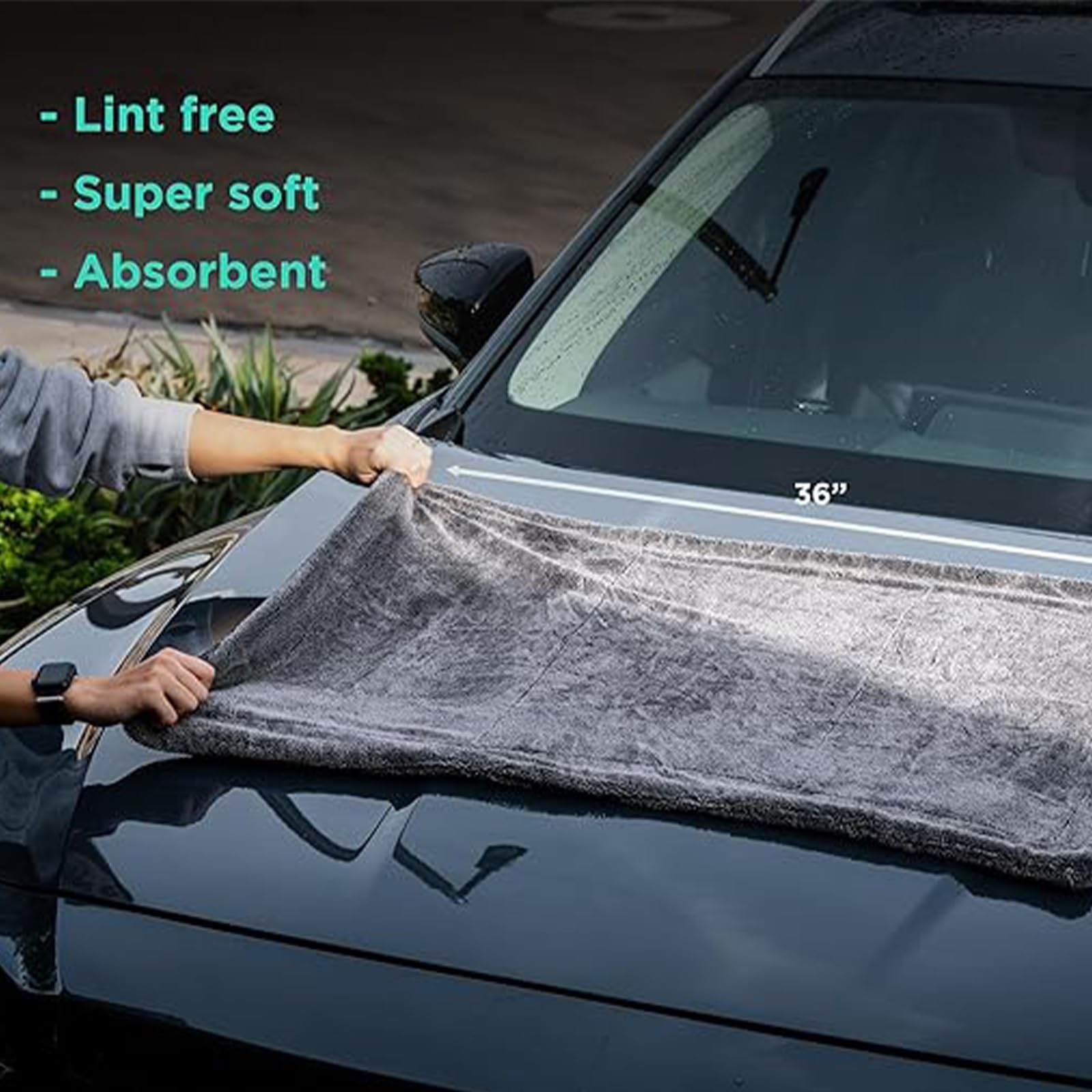 Detail Towel Mikrofaserhandtuch, Autohandtuch Super saugfähig mit Torsionsring-Mikrofasertechnologie, for Autos, Zuhause und Boote(3pack)