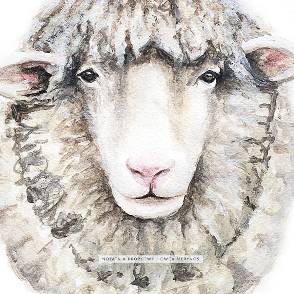 Owca Merynos - Notatnik Kropkowy
