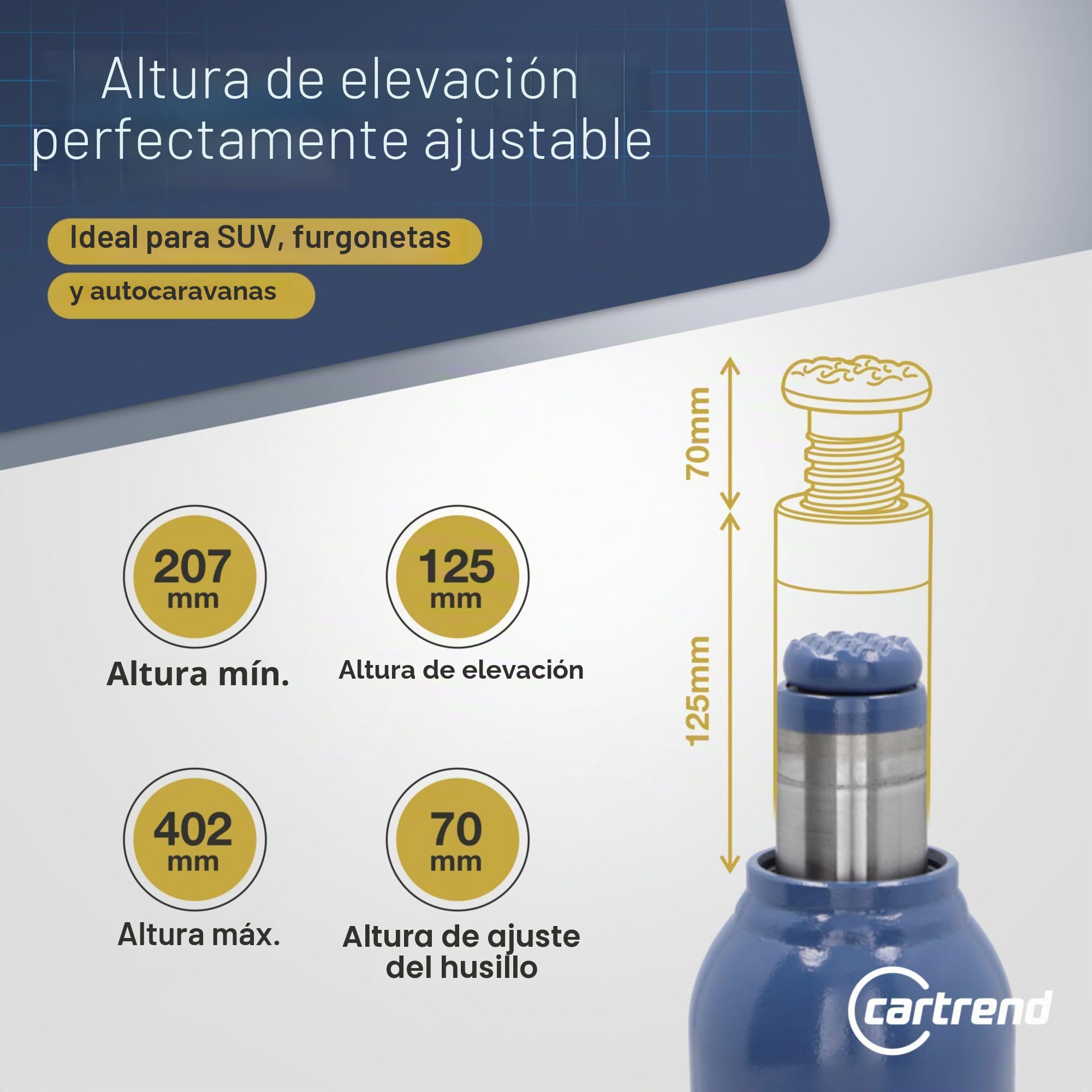 CARTREND 10007 Gato hidráulico
