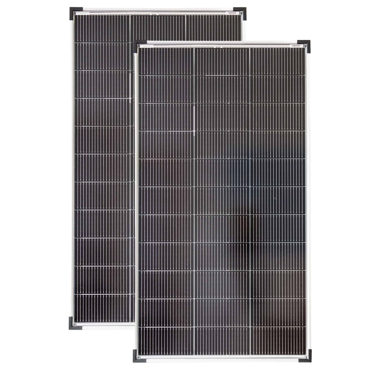 SOLARTRONICS Solarmodul 120 Watt Mono bifazial18 V 18 Busbars Solarpanel Solarzelle (2 Stück)