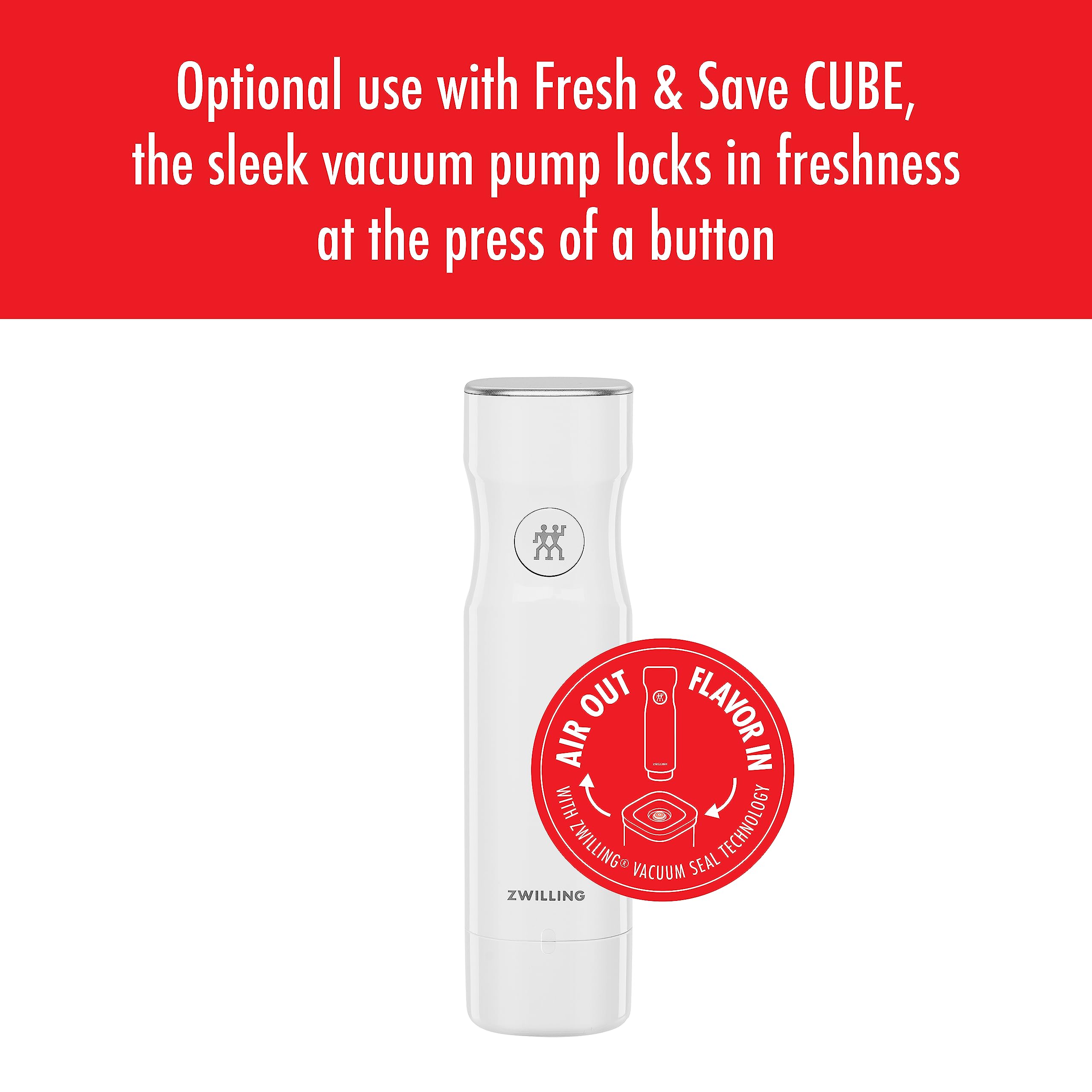 ZWILLING Fresh & Save Cube Box Contenedor de almacenamiento de alimentos, pequeño, mediano, transparente