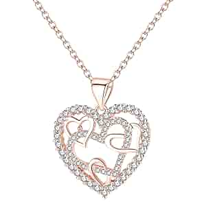 Amazon.com: Silver Heart Necklace Heart Pendant Necklace