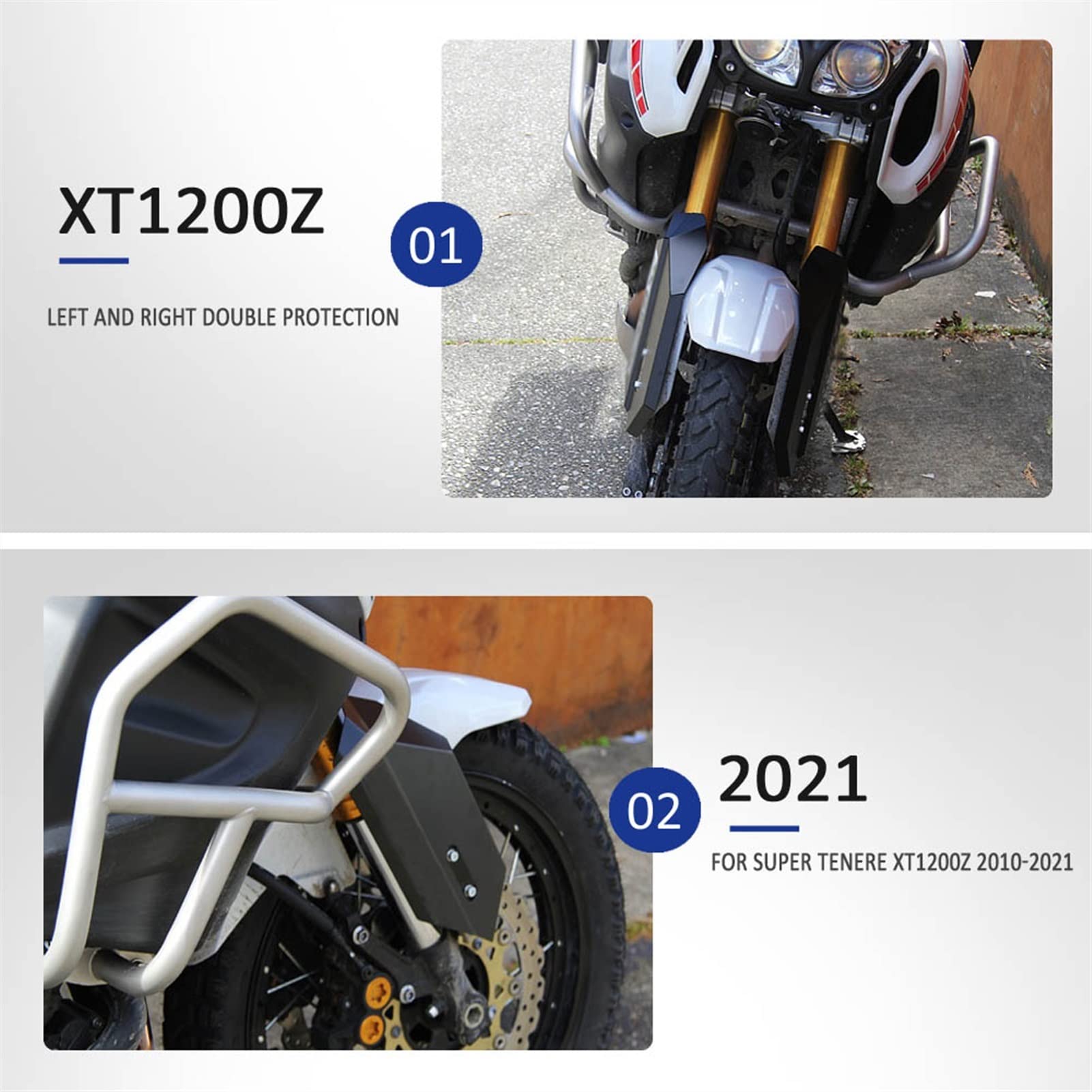 Protectores De Horquilla Delantera para Motocicleta, Protección para Yamaha Super Tenere XT1200Z XT 1200 Z 2010-2021 2020 2019 2018 2017 Super Tenere ES Decorar