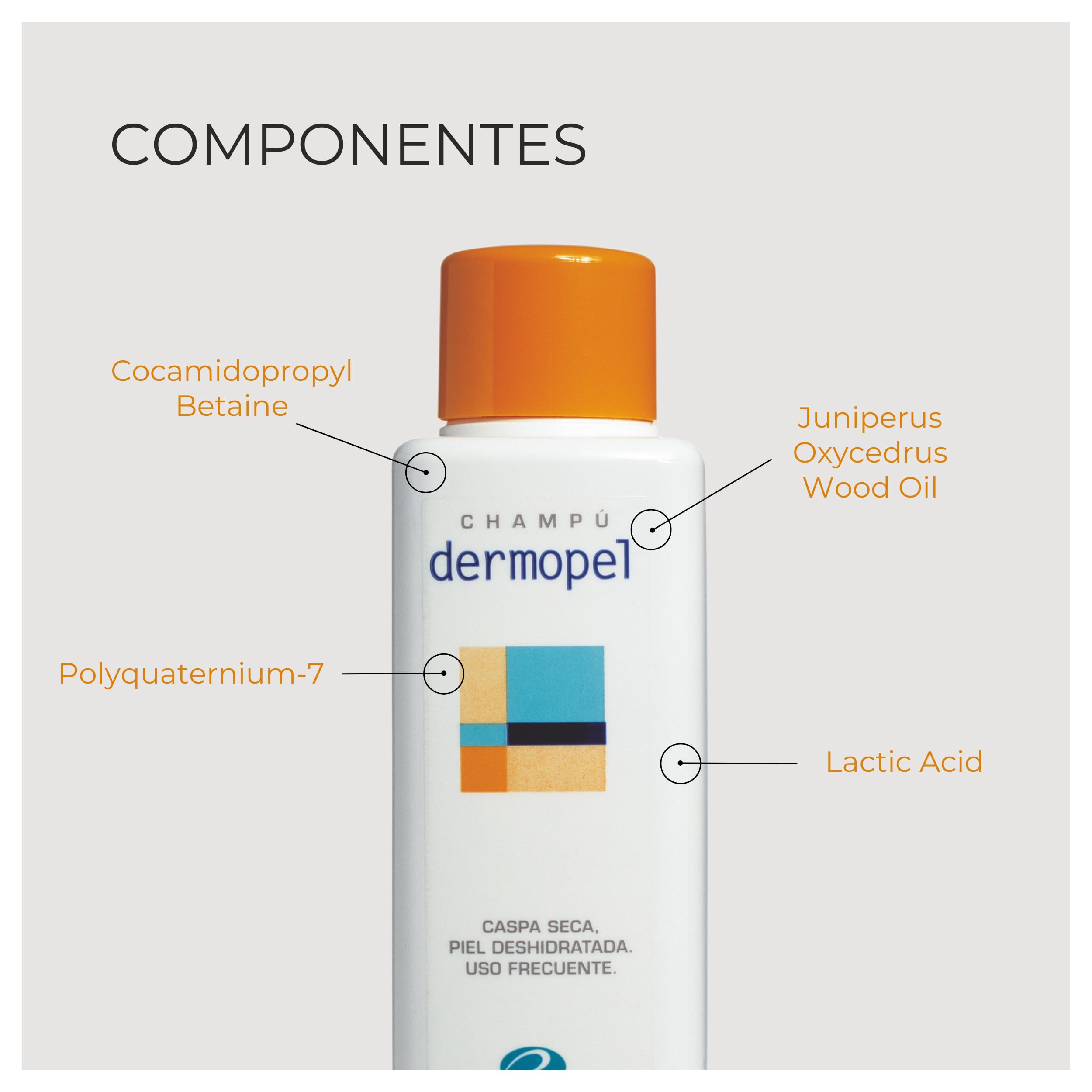 Dermopel 400 ml | Shampoo für empfindliche Kopfhaut | Anti-Schuppen Shampoo stärkt die Abwehrmittel der Kopfhaut und verhindert Austrocknung | Anti-Schuppen-Shampoo für trockenes Haar