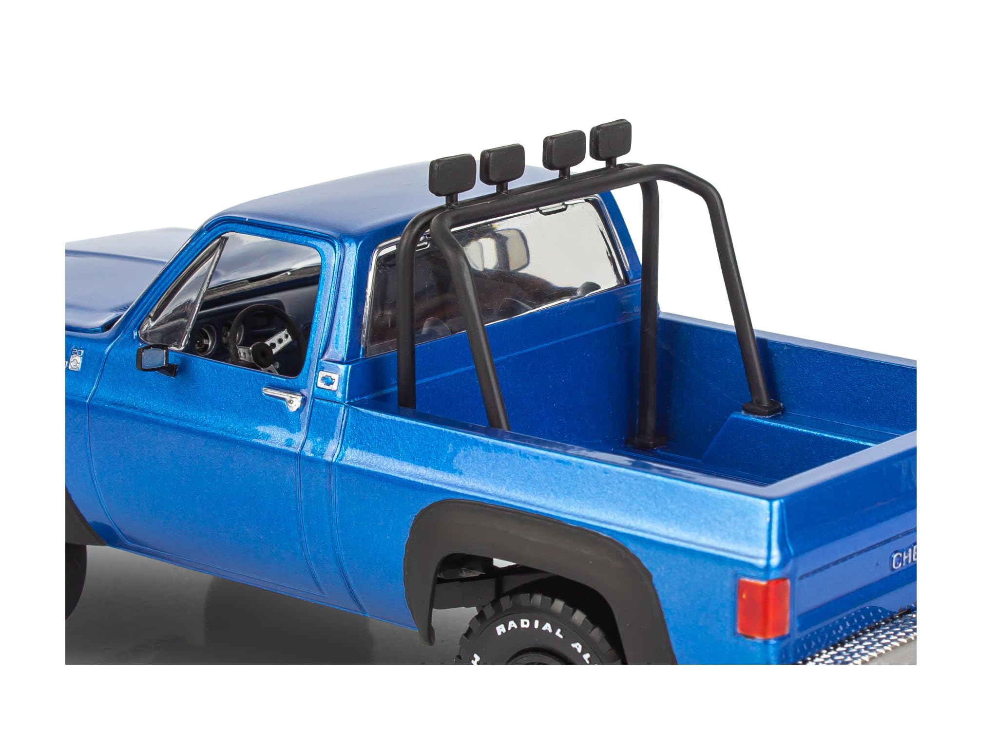 Revell Monogram 14581 - '78 Chevy 4x4 Pickup z gokartami w skali 1:25 - niezabudowany/niepomalowany plastikowy zestaw modeli