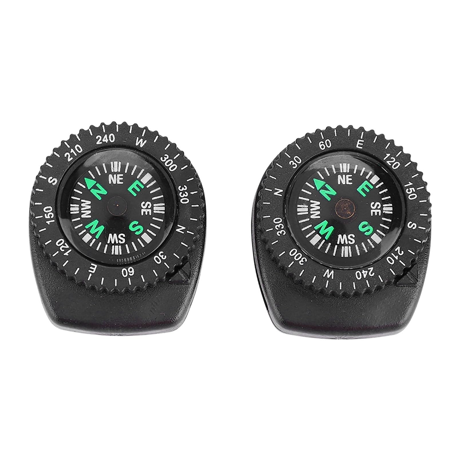 2 mini bussole tascabili, mini bussola, tascabili, bussola, pulsante di sopravvivenza, bussola di emergenza, bussola per orologio per escursionismo, campeggio, attività all'aperto
