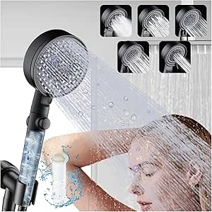 Shower Head - High Pressure Handheld Showerhead with on off Switches, 8 ...
