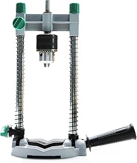 General Tools Precision Drill Guide For 3/8 Inch or 1/2 Inch Power Drills, Portable & Lightweight, Folds Flat for Storage